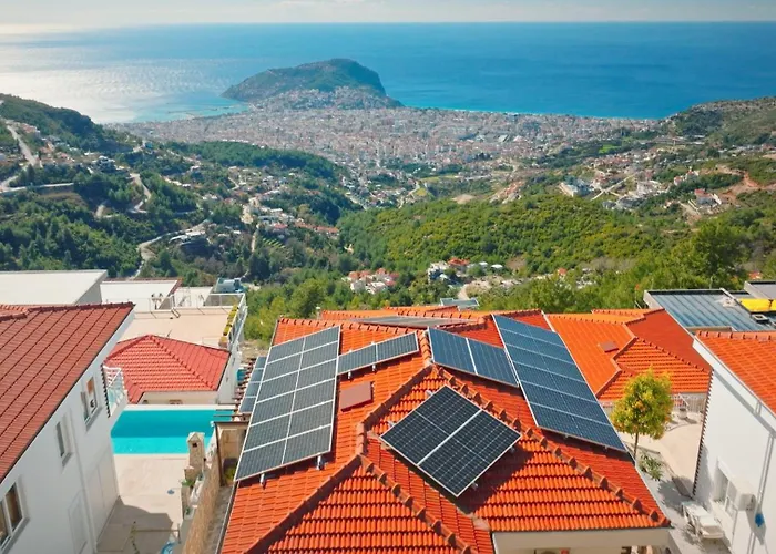 Qoople Tepe With Infinity Pool And Panoramic View Alanya