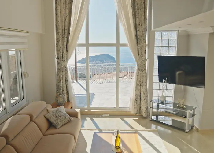 Qoople Tepe With Infinity Pool And Panoramic View Alanya